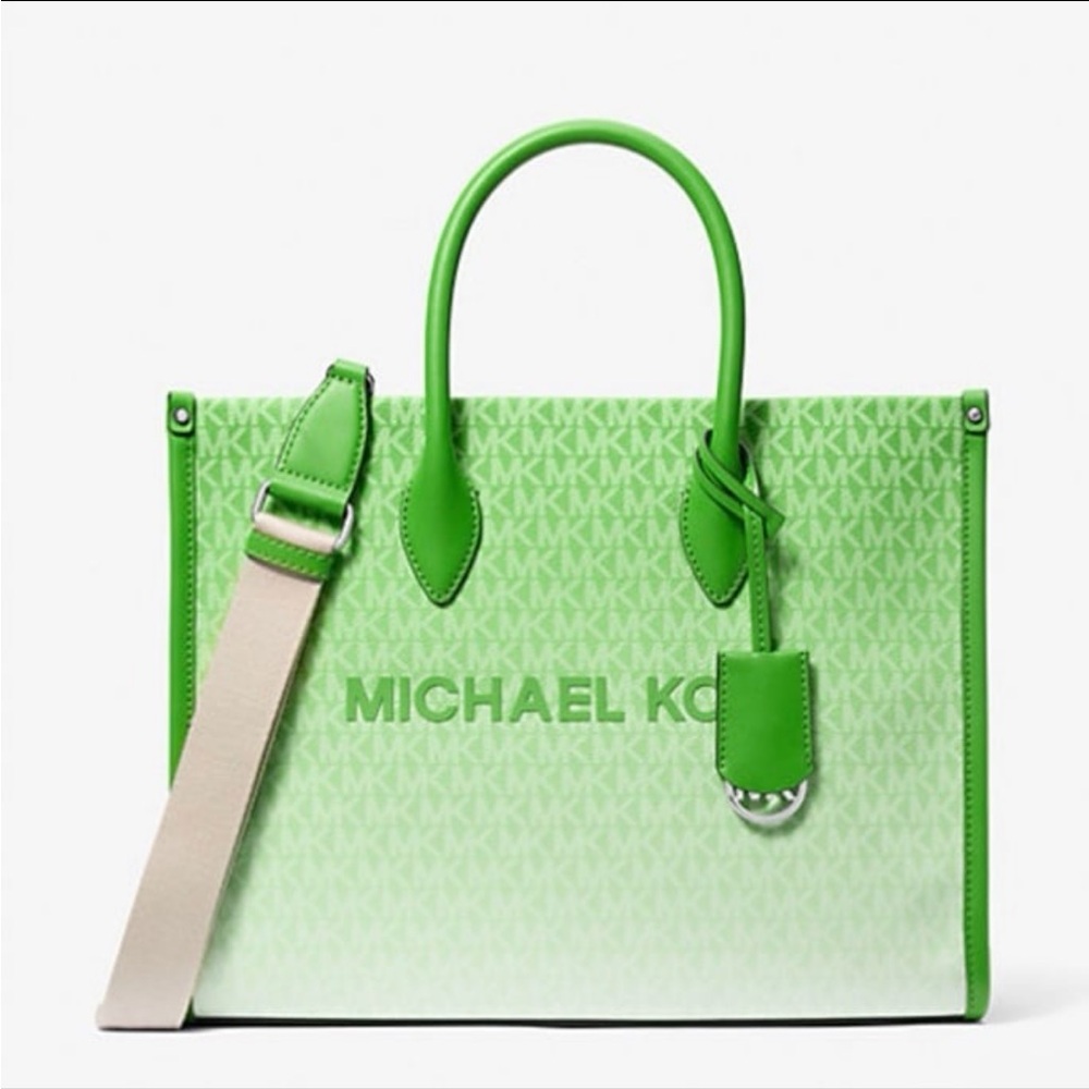 Michael Kors Mirella Medium Ombré Logo Tote Bag
Jungle Green
NWT - Picture 4 of 15